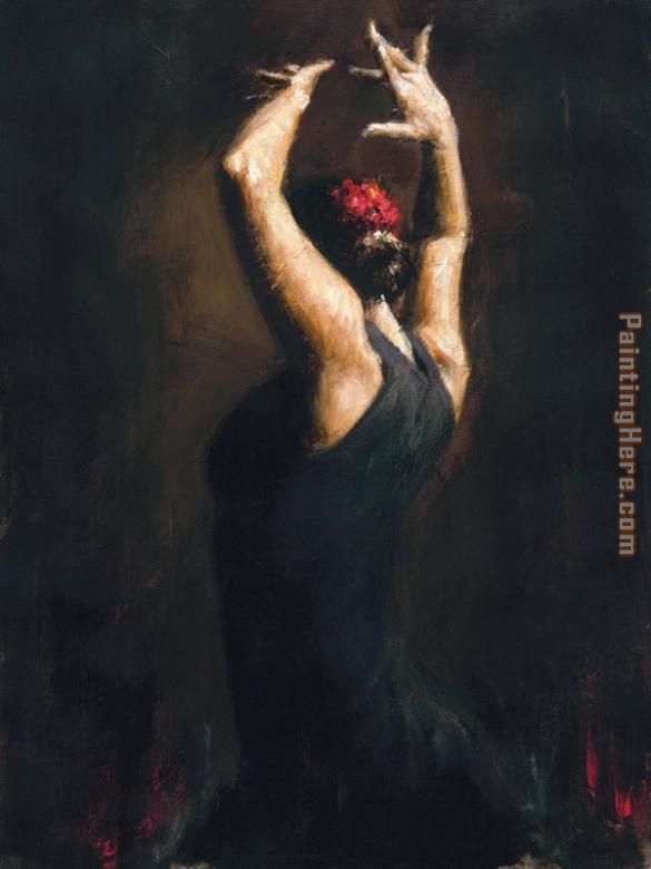 Flamenco IV painting - Fabian Perez Flamenco IV art painting